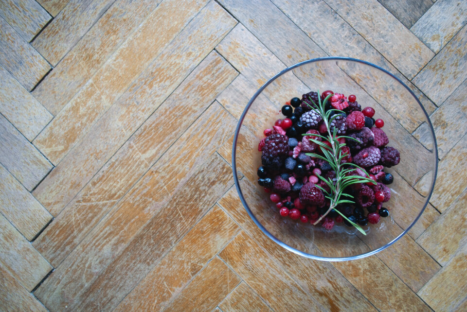 Raspberries Blueberries