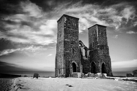 Reculver Towers Winter photo