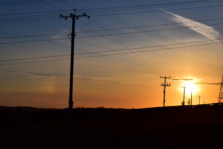 Sunset Powerlines