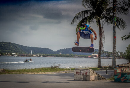 Skateboarder Jump photo