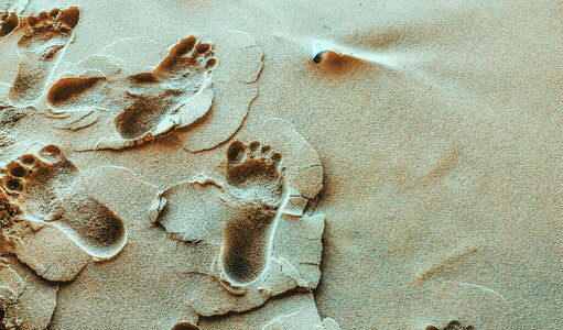 Footprints Sand photo