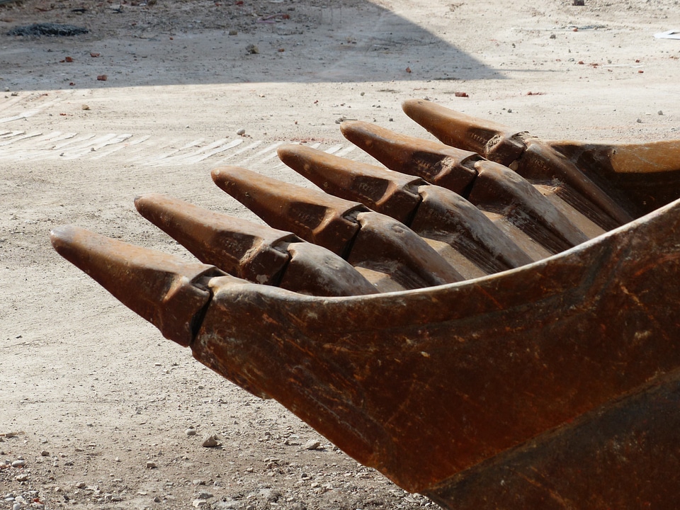 Excavators site construction machine