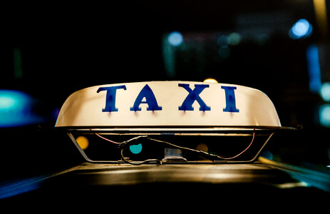 Taxi Sign photo