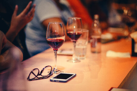 Glass Red Wine photo