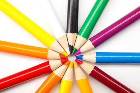 Colored Pencils Circle