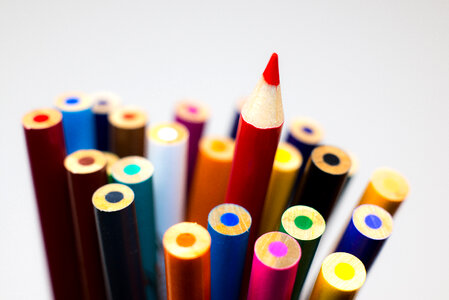 Colored Pencils Different