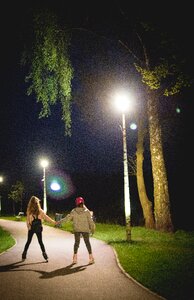 Woman Rollerblading photo