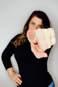 Woman Pointing photo