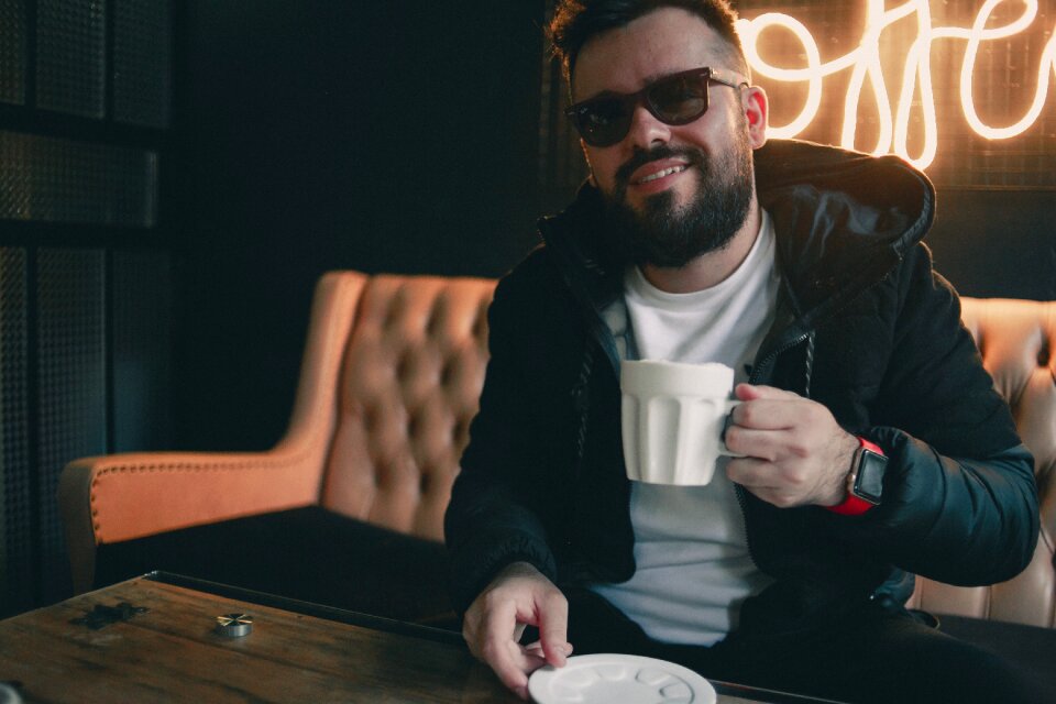 Man Drinking photo