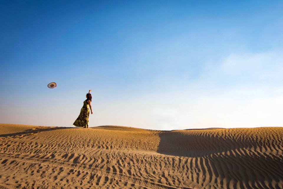 Woman Throwing photo