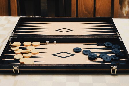 Backgammon Board Game photo