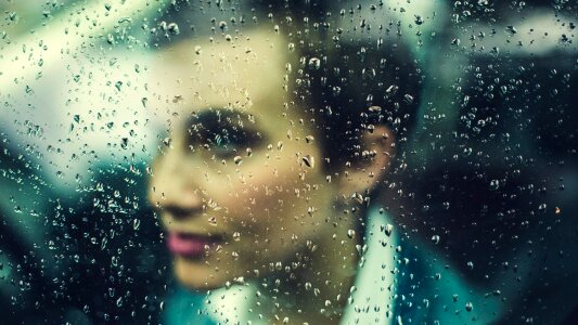 Woman Rain photo