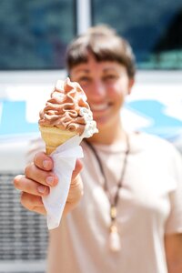 Woman Ice Cream photo