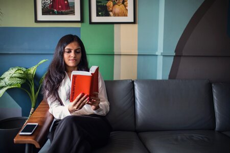 Woman Reading photo