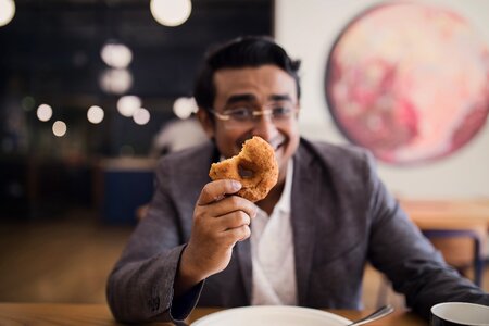 Businessman Holding