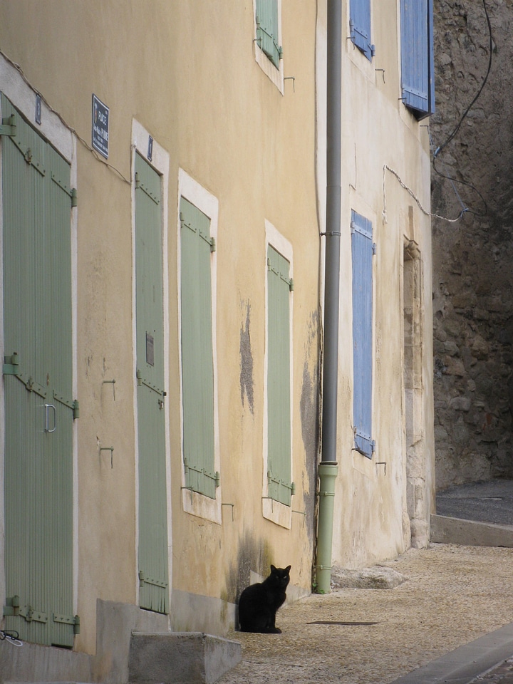 Houses shutters old