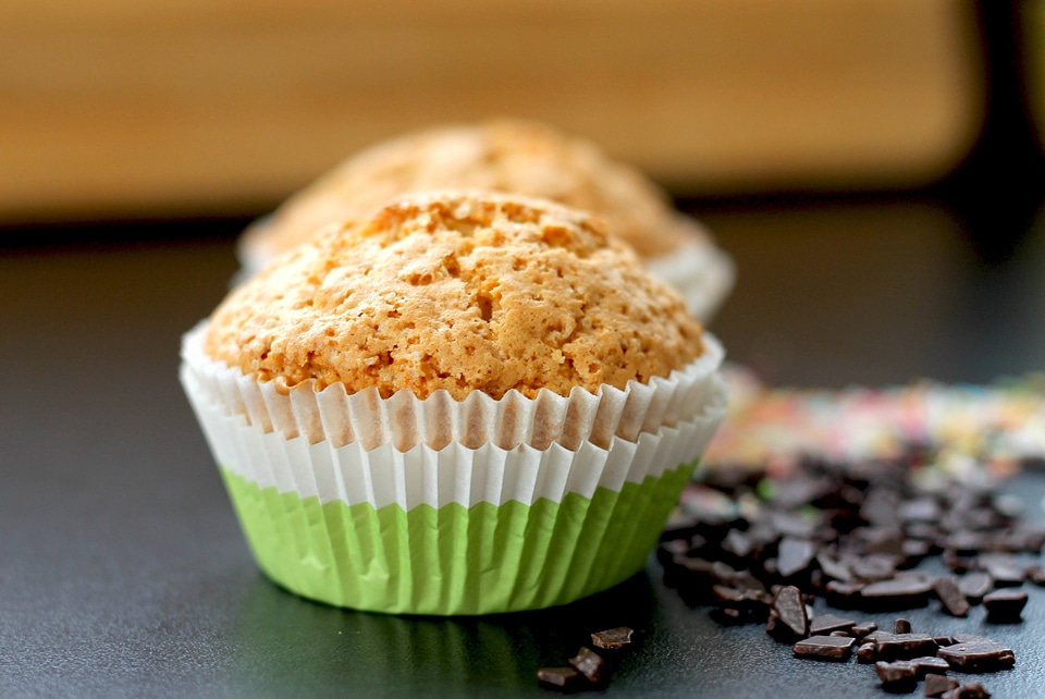 Foods cupcakes brown