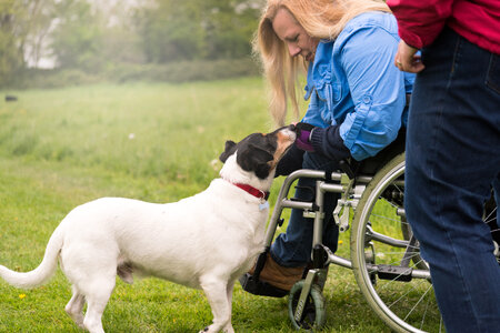 Woman Dog photo