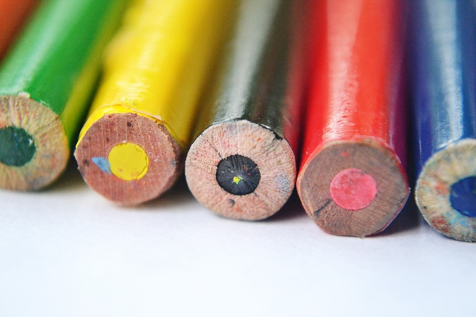 Color color pencils colors