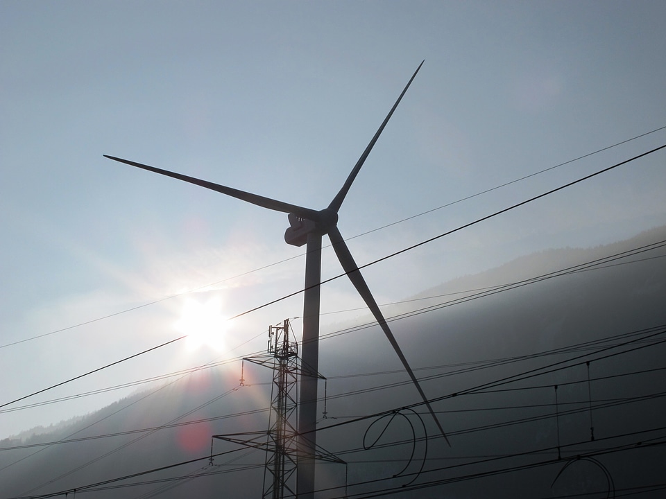 Environment power line wind energy