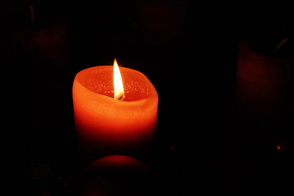 Meditative christmas flame