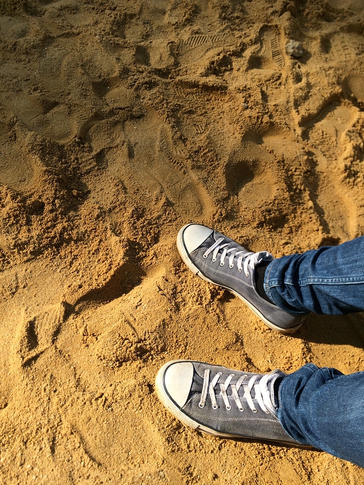 Sand beach sneaker photo