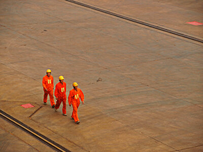 Workers Helmets photo