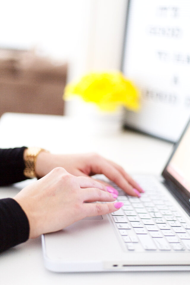 Laptop Typing