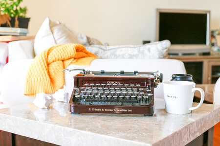 Typewriter Table photo