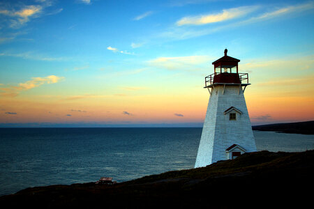 Lighthouse Sunset photo