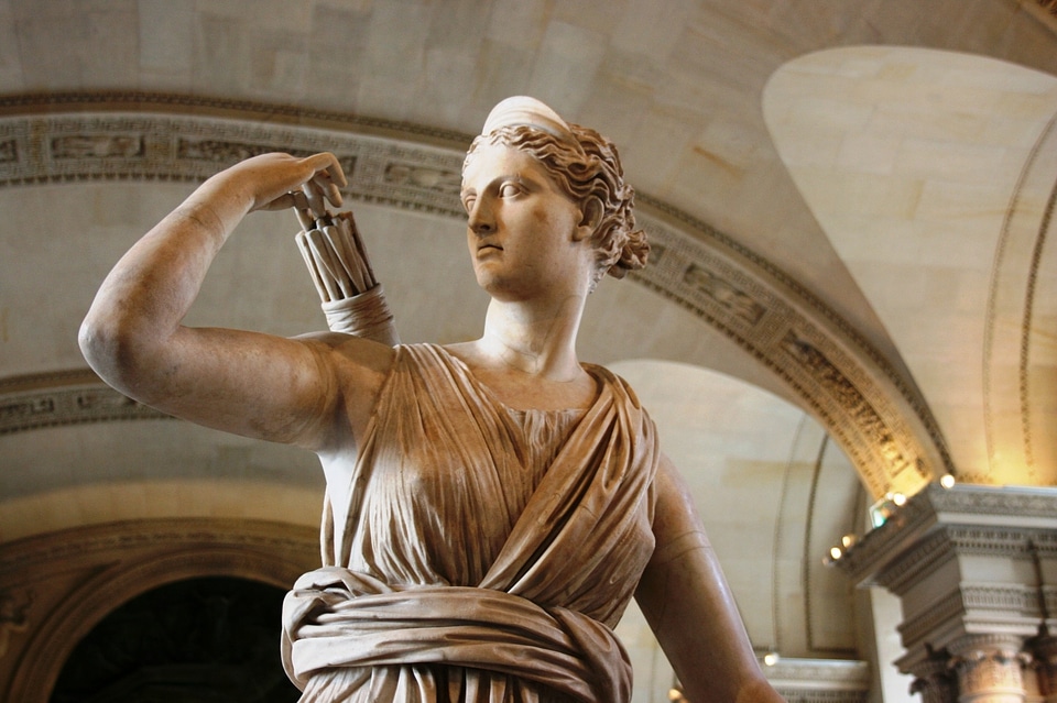 Greek goddess goddess sculpture
