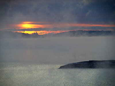 Foggy Sunrise photo