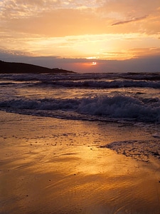 Waves east sun