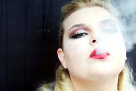 Woman Smoking photo