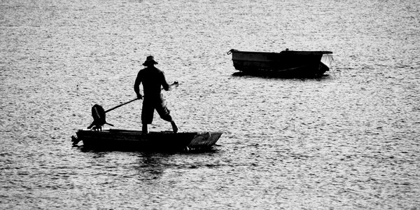 Fisherman Silhouette photo