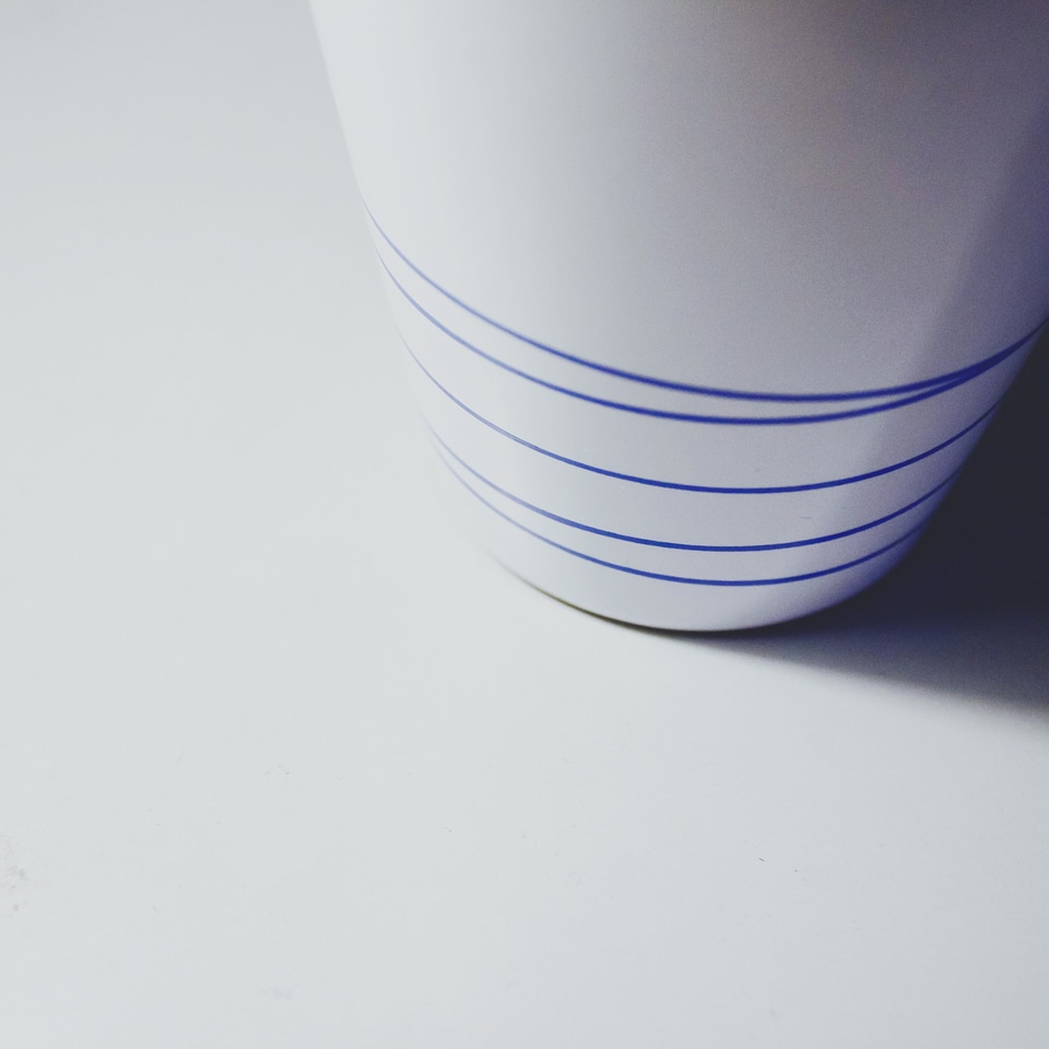White blue still life