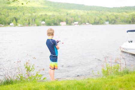 Boy Fishing photo