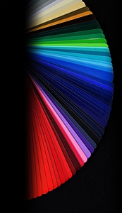 Fanned out wheel half circle