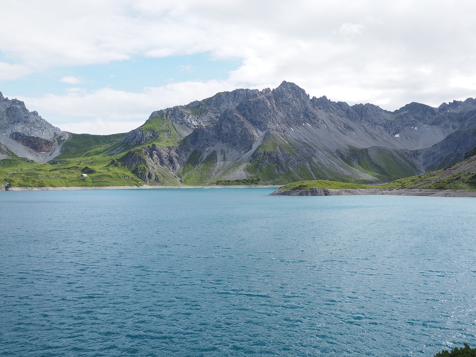 Mountain lake water brandnertal