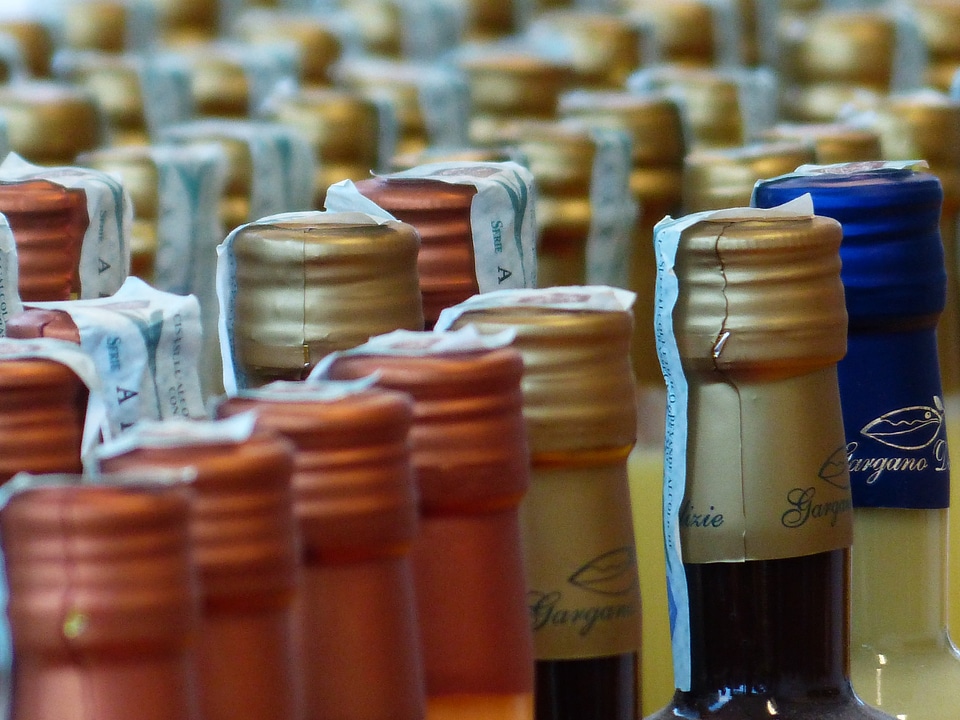 Liqueurs liquor bottles alcohol