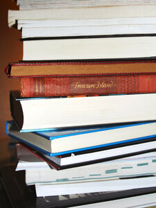 Books Stacked photo