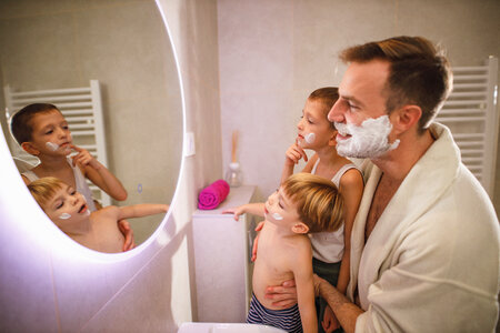 Man Shaving photo