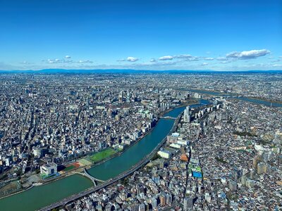 View of North-Eastern Tokyo, Japan