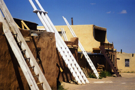 Southwestern Native American village photo