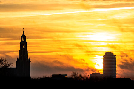 Orange sunrise photo