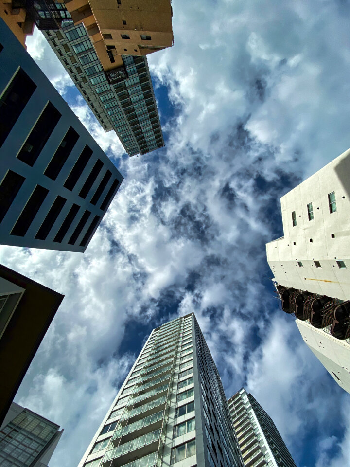Sky Above Residential Towers, Taito, Tokyo, Japan
