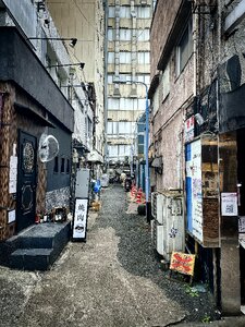 Decaying Urban Alleyway, Bunkyo, Tokyo, Japan photo