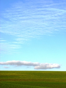 Landscape sky grass photo