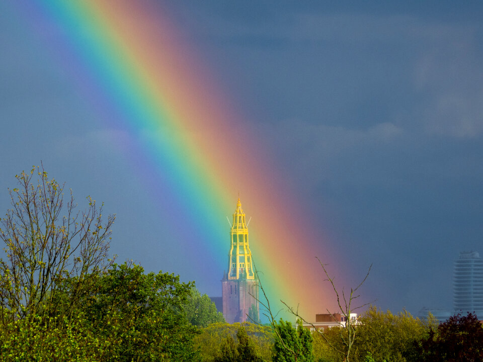 After rainbow comes sunshine