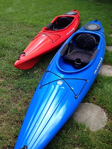 Blue sport kayaking